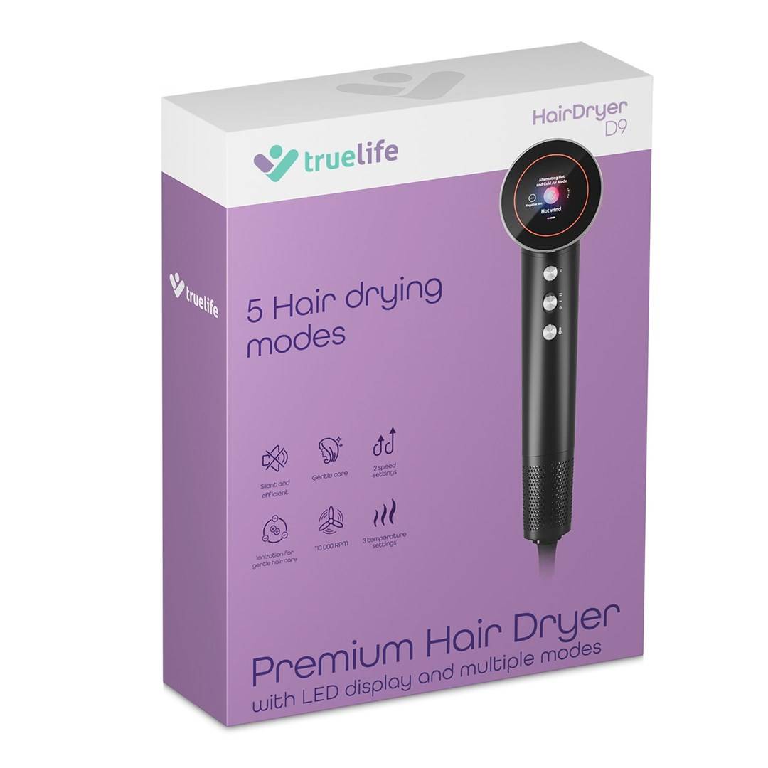 TrueLife D9 haardroger 1600 W zwart-2