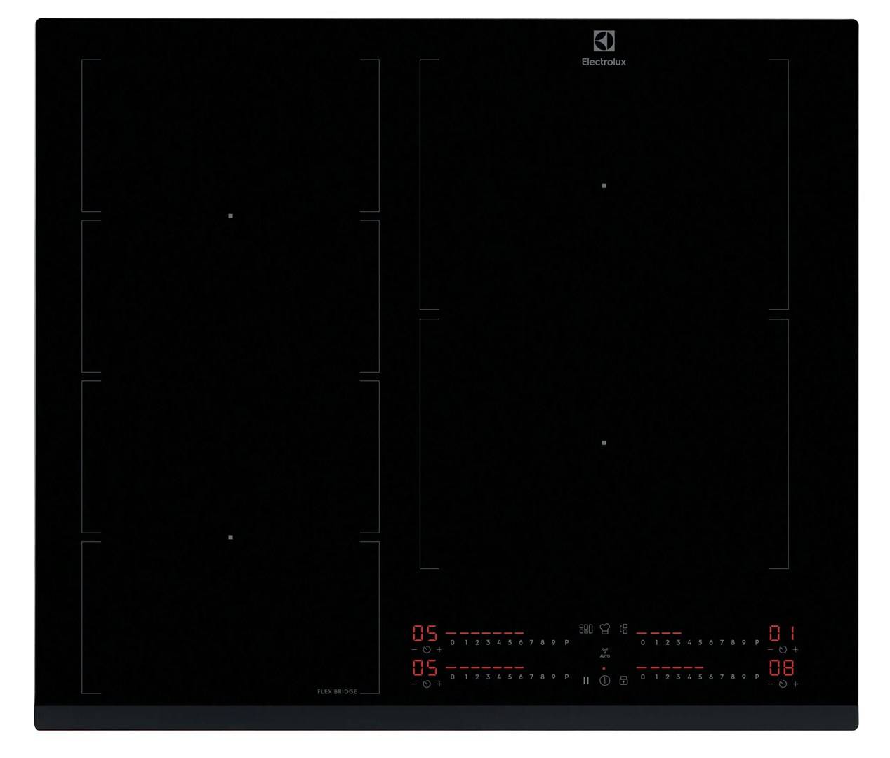 Electrolux EIV64453 Zwarte inbouw inductiekookplaat van 60 cm met 4 zones-0