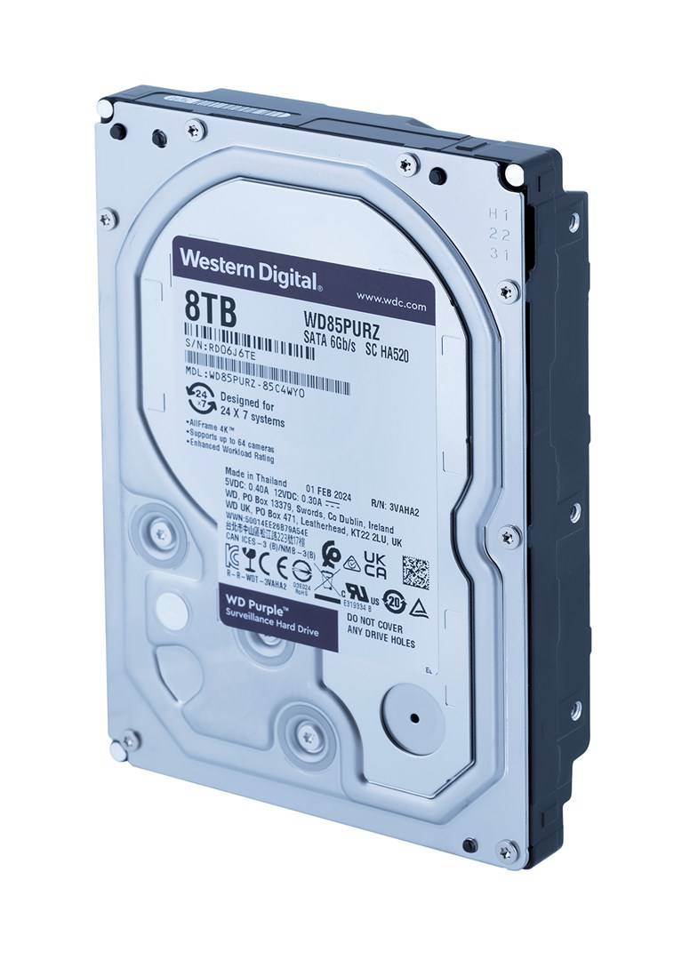 Western Digital Blue 8TB WD PURPL 8TB WD PURPLE 3.5" Serial ATA III-3