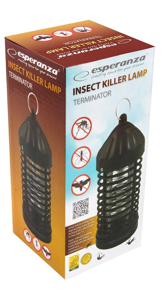Esperanza EHQ005 elektrische insecten UV-lamp zwart-3