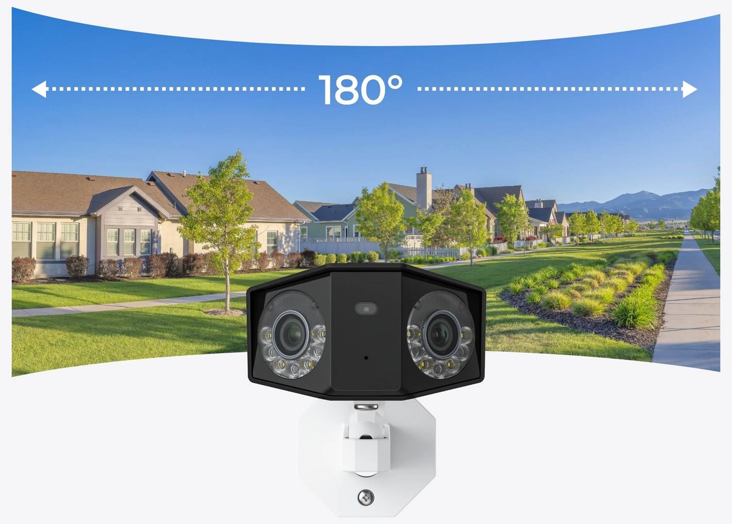 Reolink DUO Series P757 16MP IP-beveiligingscamera met dubbele lens, wit-5