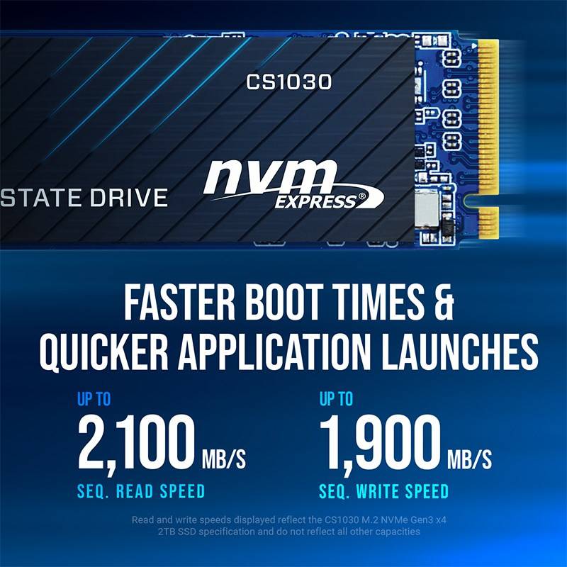 PNY CS1030 2TB M.2 2280 PCI-E x4 Gen3 NVMe SSD-2