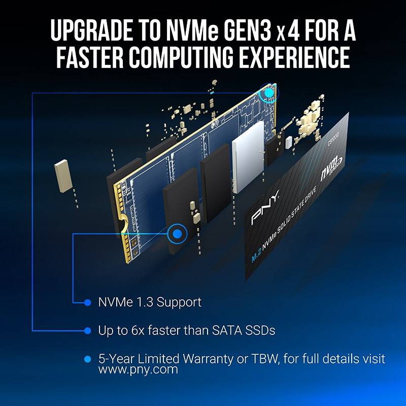 PNY CS1030 2TB M.2 2280 PCI-E x4 Gen3 NVMe SSD-3