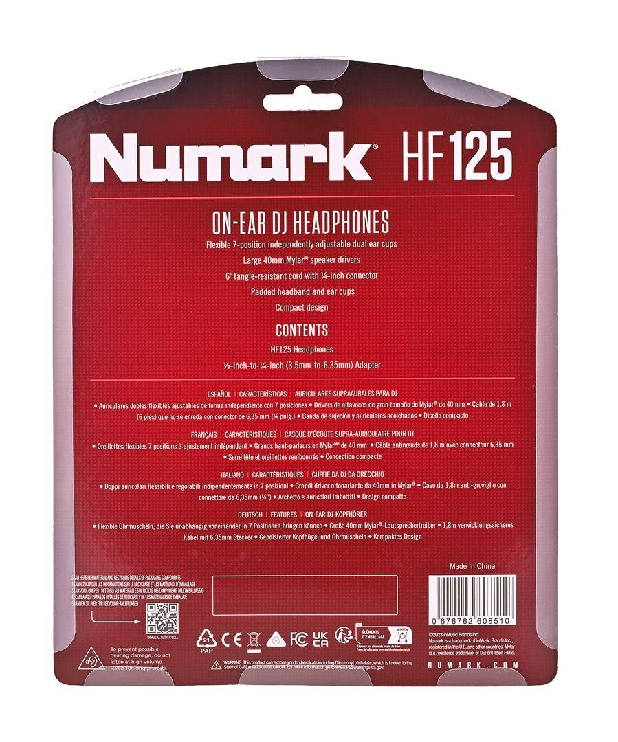 Numark HF125 - DJ-koptelefoon-2