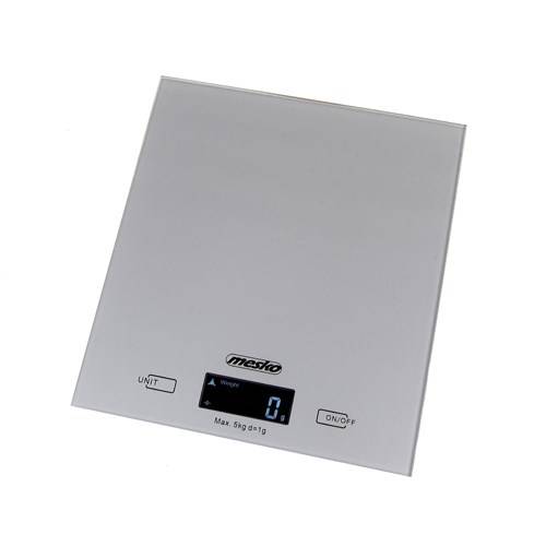 Mesko MS 3145 Elektronische keukenweegschaal Grijs Rechthoekig voor op het aanrecht-0