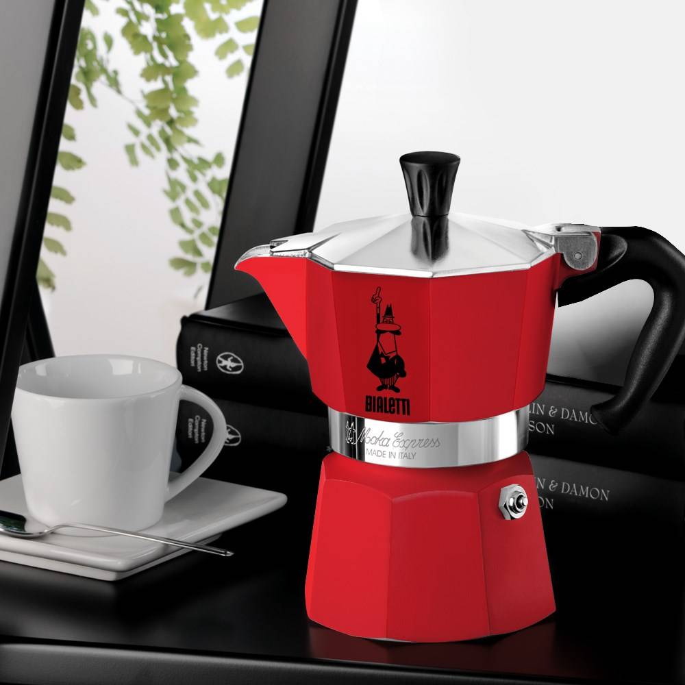 Bialetti Moka Express Mokkapot Rood-3