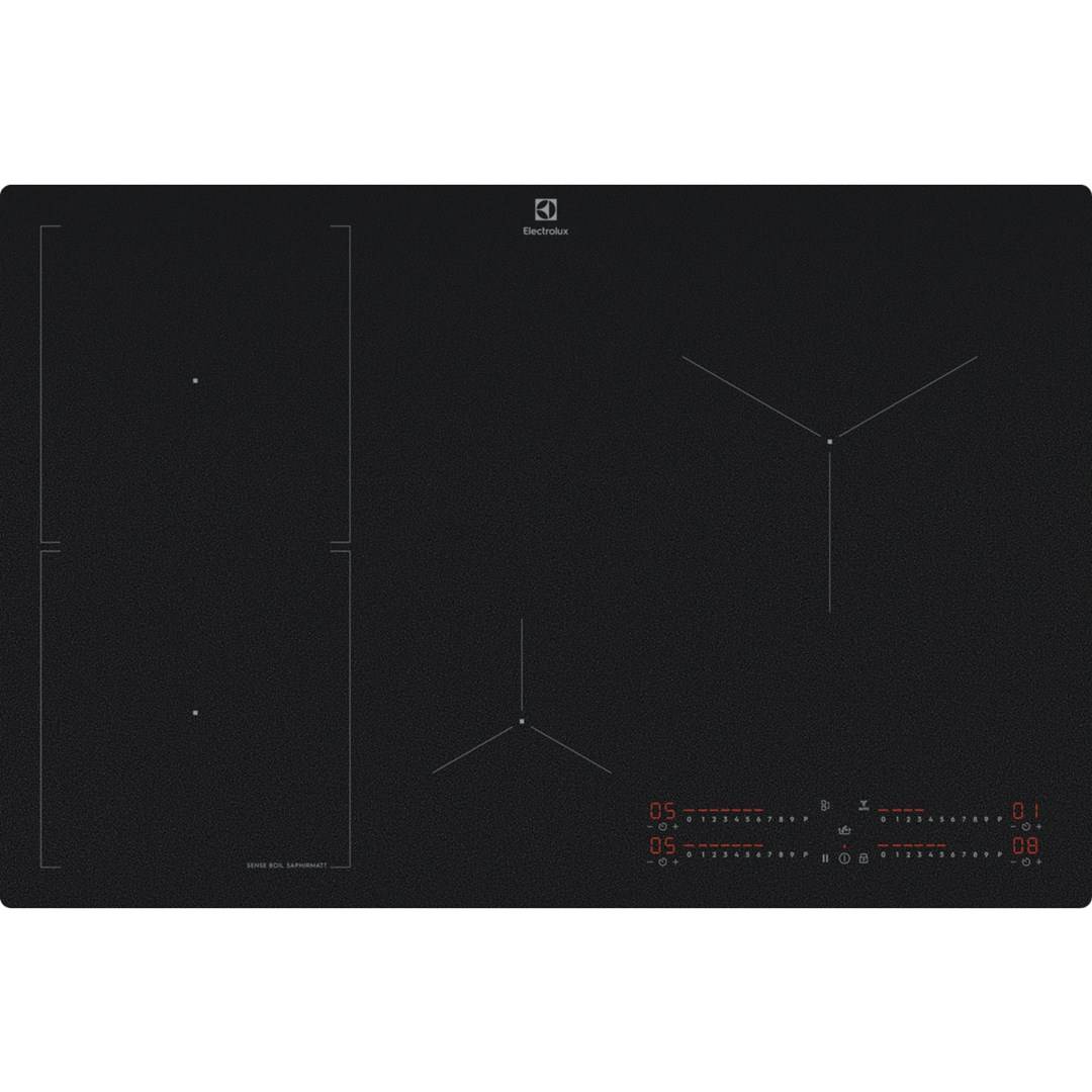 Electrolux Serie 700 EIS82453IZ Zwarte inbouw inductiekookplaat van 80 cm met 4 zones-0