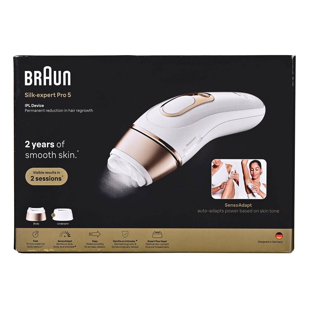 Braun Silk-expert Pro PL5210 IPL Intense Pulsed Light (IPL) Goud, Wit-1