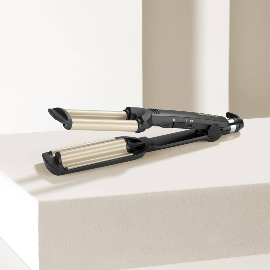 BaByliss C260E EasyWaves stijltang met textuur, warm zwart, zilver, 1,8 m (70,9 inch)-5