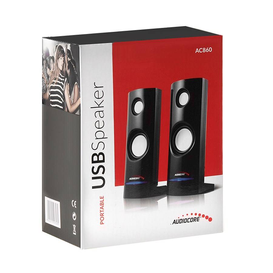 Audiocore AC860 2-weg luidspreker 4 W Zwart Bedraad-2