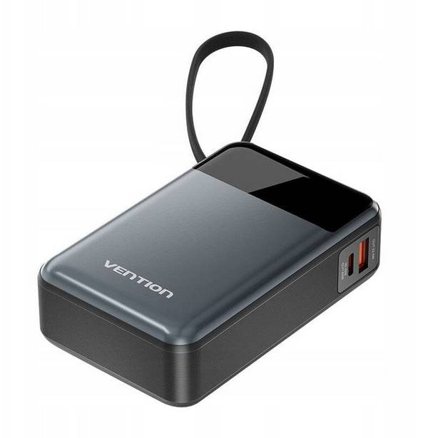 Vention 20000mAh 65W powerbank met USB-C-kabel
