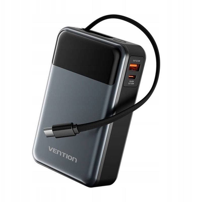 Vention 20000mAh 65W powerbank met USB-C-kabel-2
