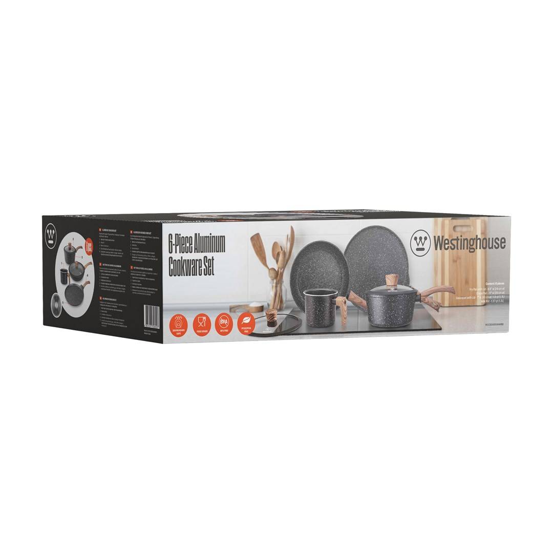 Westinghouse WCCS008506AMBB aluminium kookgerei set, 6 stuks-5