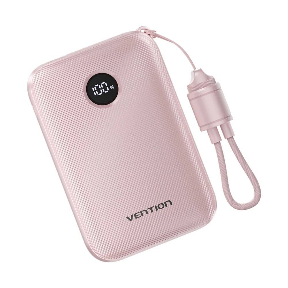 Vention 10000mAh Powerbank 2xUSB-C 1xUSB-A 22,5W, roze-2