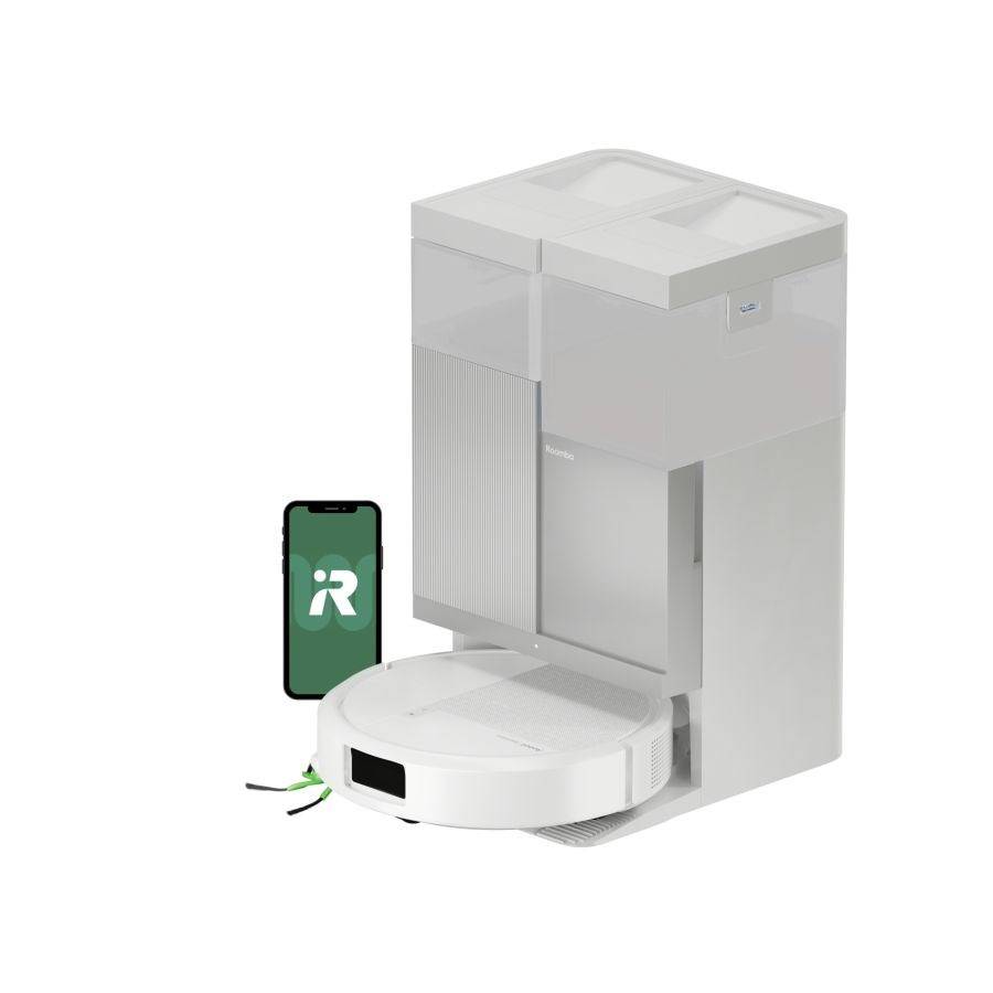 iRobot Roomba Plus 415 Combo Robotstofzuiger Wit + AutoWash Dock-0