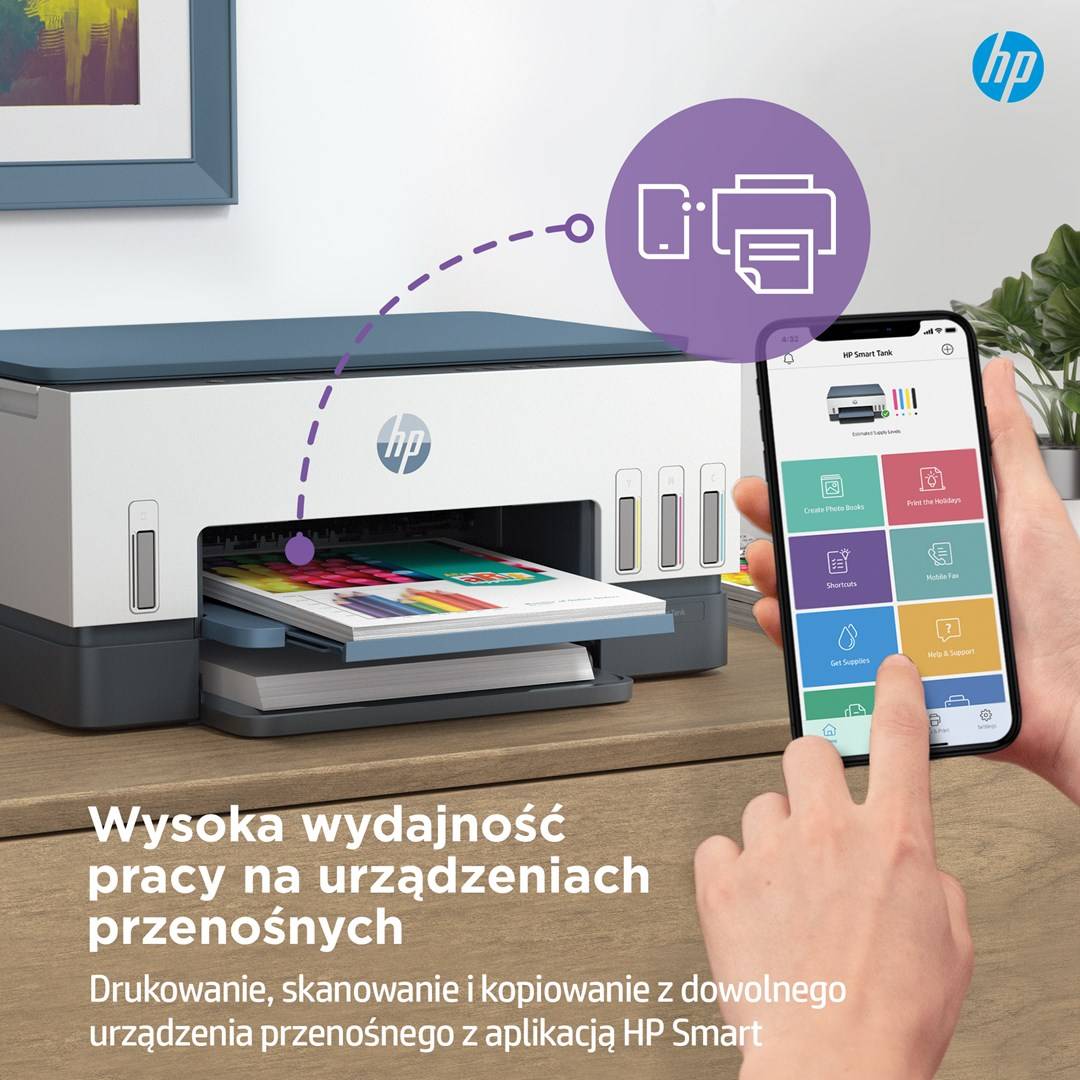 HP Smart Tank 675 All-in-One thermische inkjetprinter A4 4800 x 1200 DPI 12 ppm Wi-Fi-6