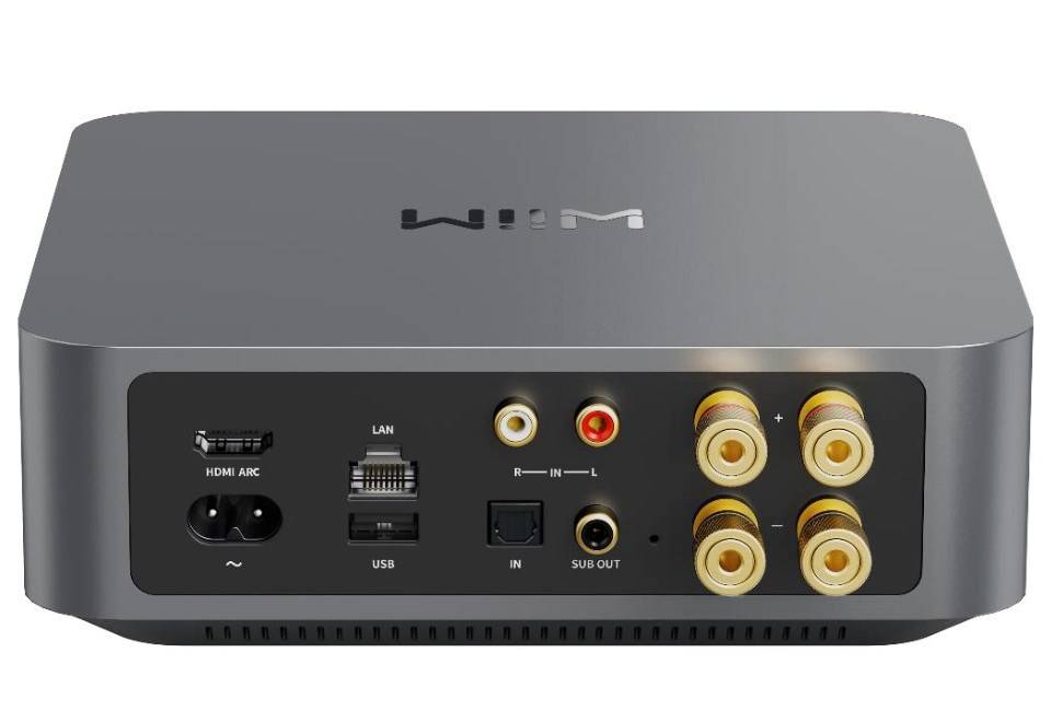 WiiM Amp Pro Donkergrijs - Stereo Streaming Versterker-1
