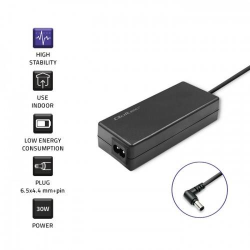 Qoltec 52400 voedingsadapter/omvormer voor binnengebruik, 30 W, zwart-2
