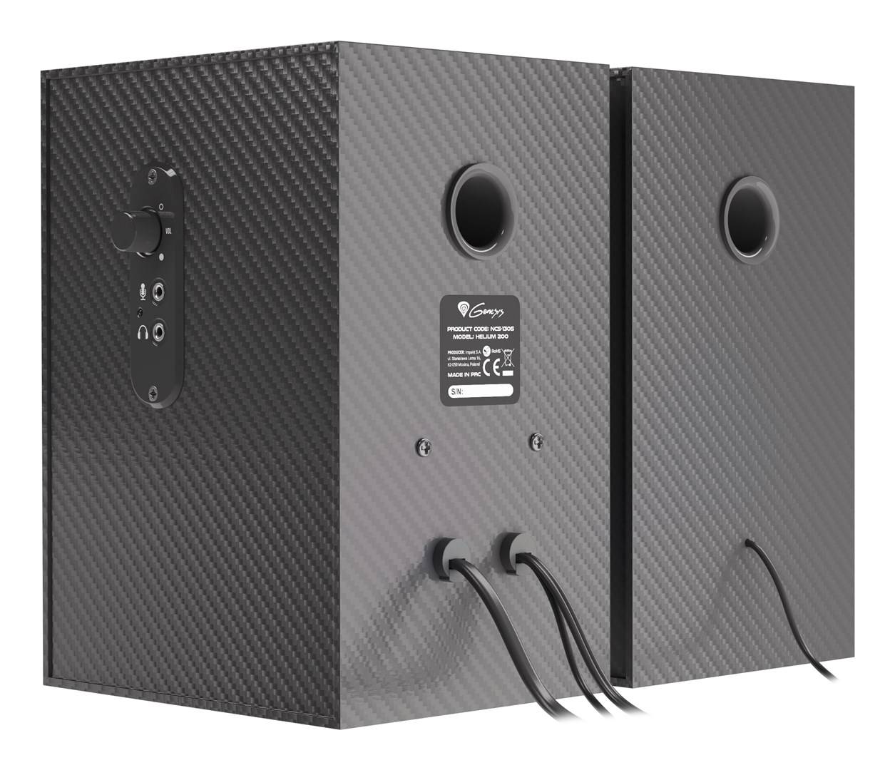 GENESIS Helium 200 1-weg Zwart, Rood Bedraad 20 W-4