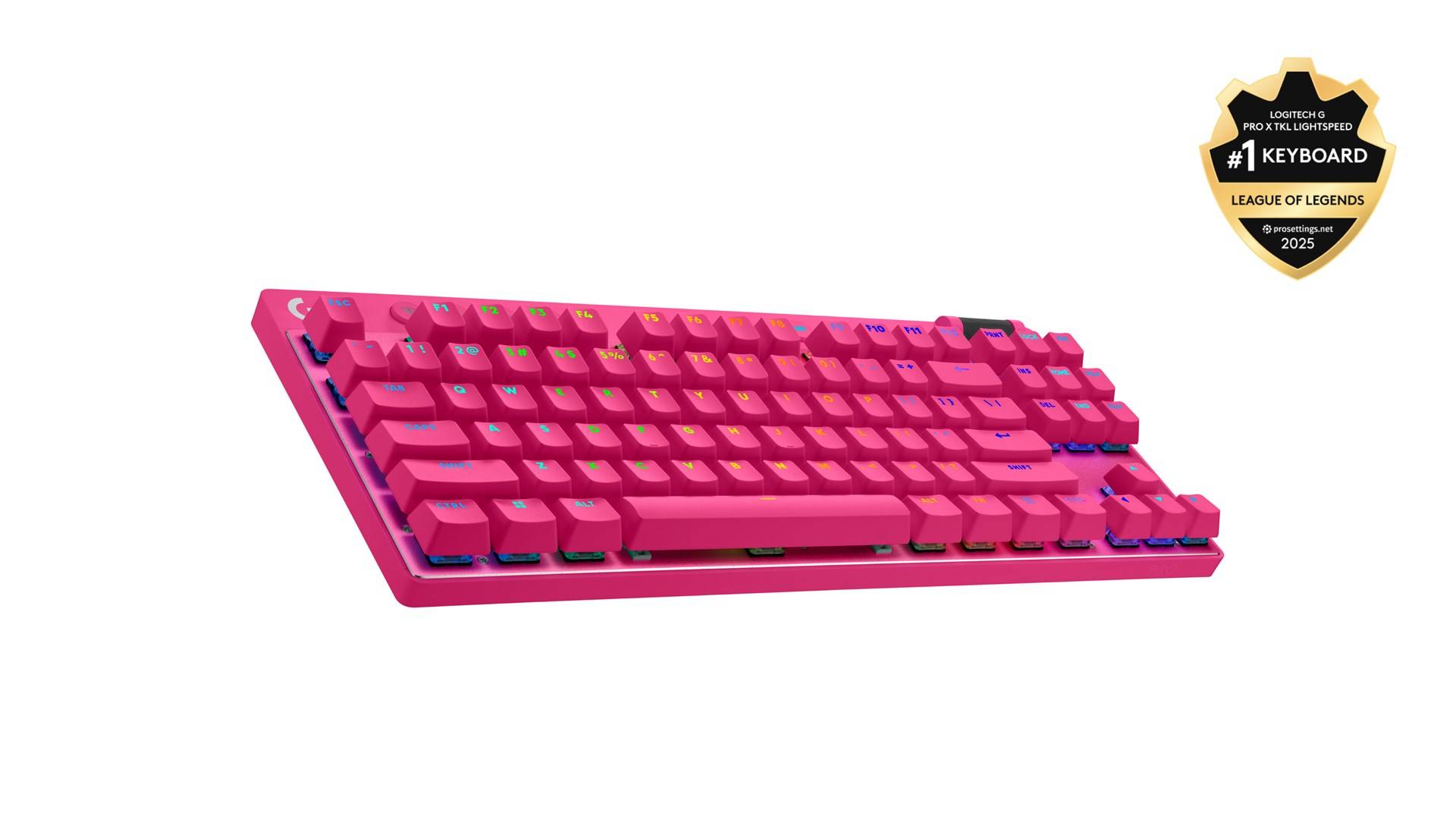 Logitech G PRO X TKL gaming toetsenbord RF draadloos + Bluetooth QWERTY US International Magenta-3