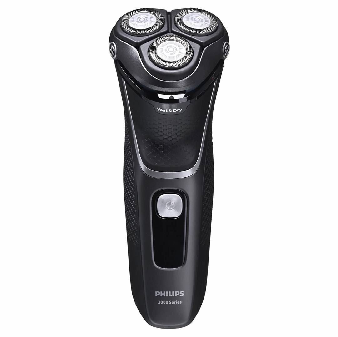 Philips S3343/13 herenscheerapparaat met roterende trimmer, zwart en chroom-1
