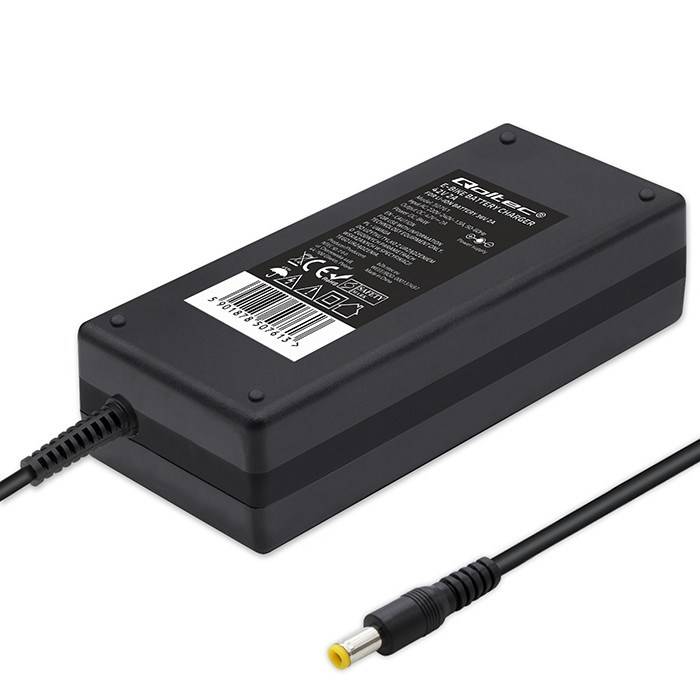 Qoltec 50761 lader voor e-bike accu's 36V | 42V | 2A | 5,5*2,5-6