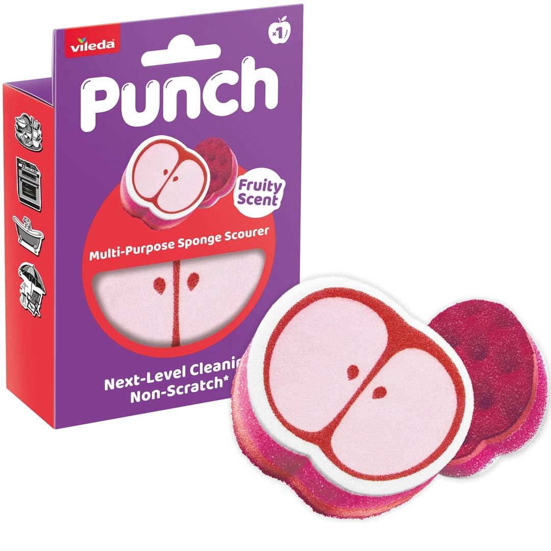 Vileda Punch Universele Spons – Appel, 1 stuk-0