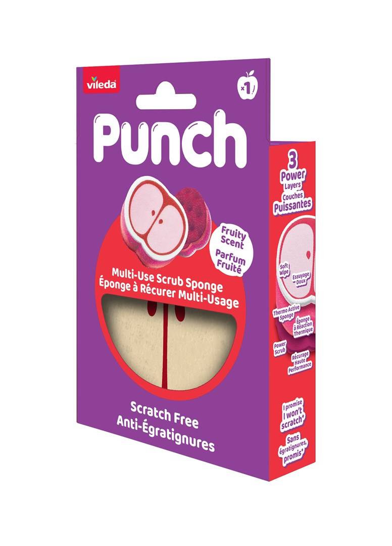 Vileda Punch Universele Spons – Appel, 1 stuk-2