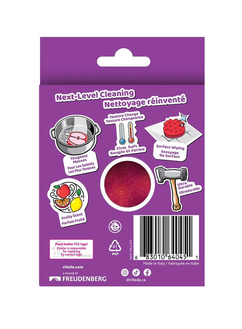 Vileda Punch Universele Spons – Appel, 1 stuk-3