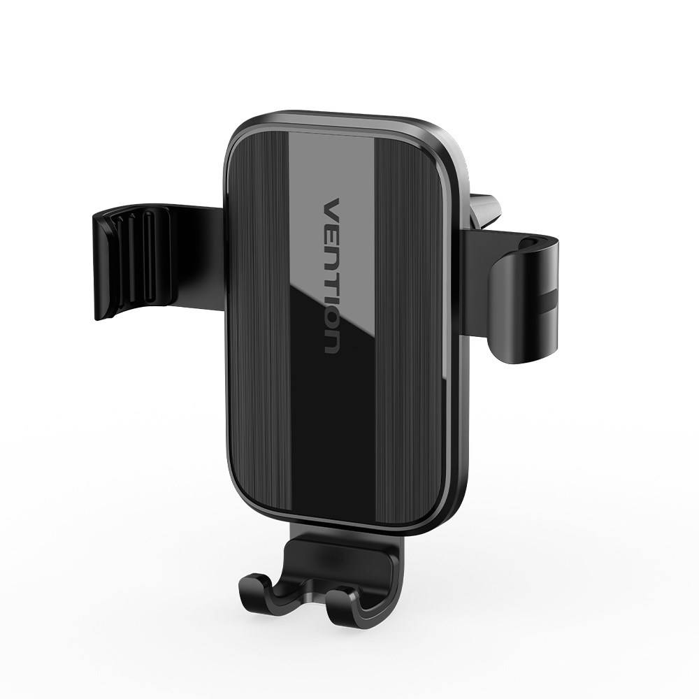 Vention Auto-Clamping Autotelefoonhouder met eendenbekclip, zwart, vierkant, modieus model-4