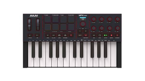AKAI MPK Mini MK4 - MIDI-controller / bedieningspaneel, zwart