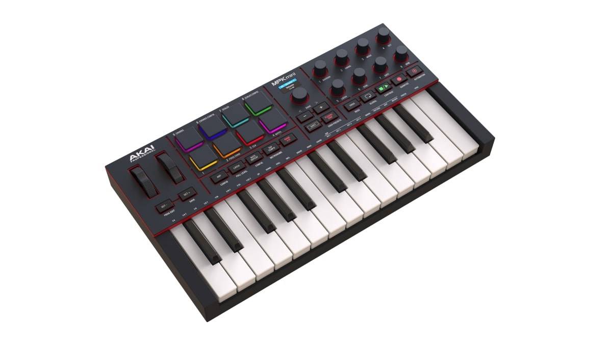 AKAI MPK Mini MK4 - MIDI-controller / bedieningspaneel, zwart-1