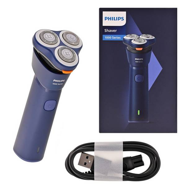 Philips 1000-serie S1881/00 herenscheerapparaat met rotatiemechanisme, marineblauw