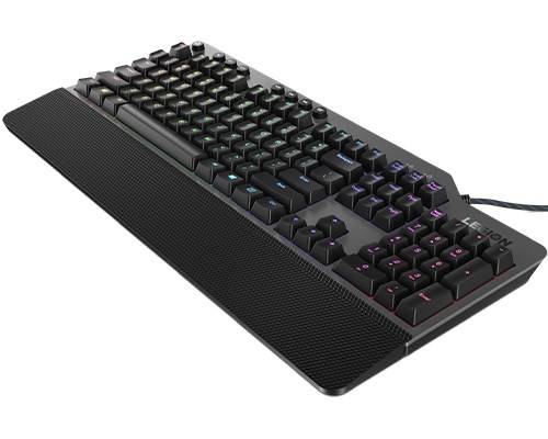 LEV Lenovo Legion K500 toetsenbord Gamen USB QWERTY Amerikaans Engels Zwart, Grijs-4