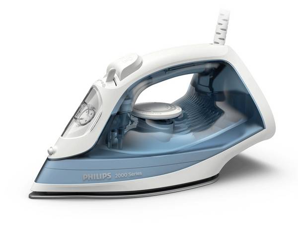 Philips 2000-serie DST2010/20 strijkijzer met stoomfunctie, antiaanbakzool, 2000 W, grijs.