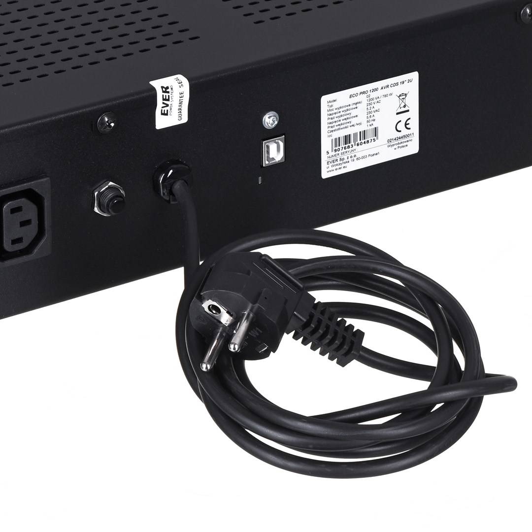 UPS EVER ECO Pro 1200 AVR CDS 19" (Rack; 1200VA) (MET EAVRRM-001K20/00)-4