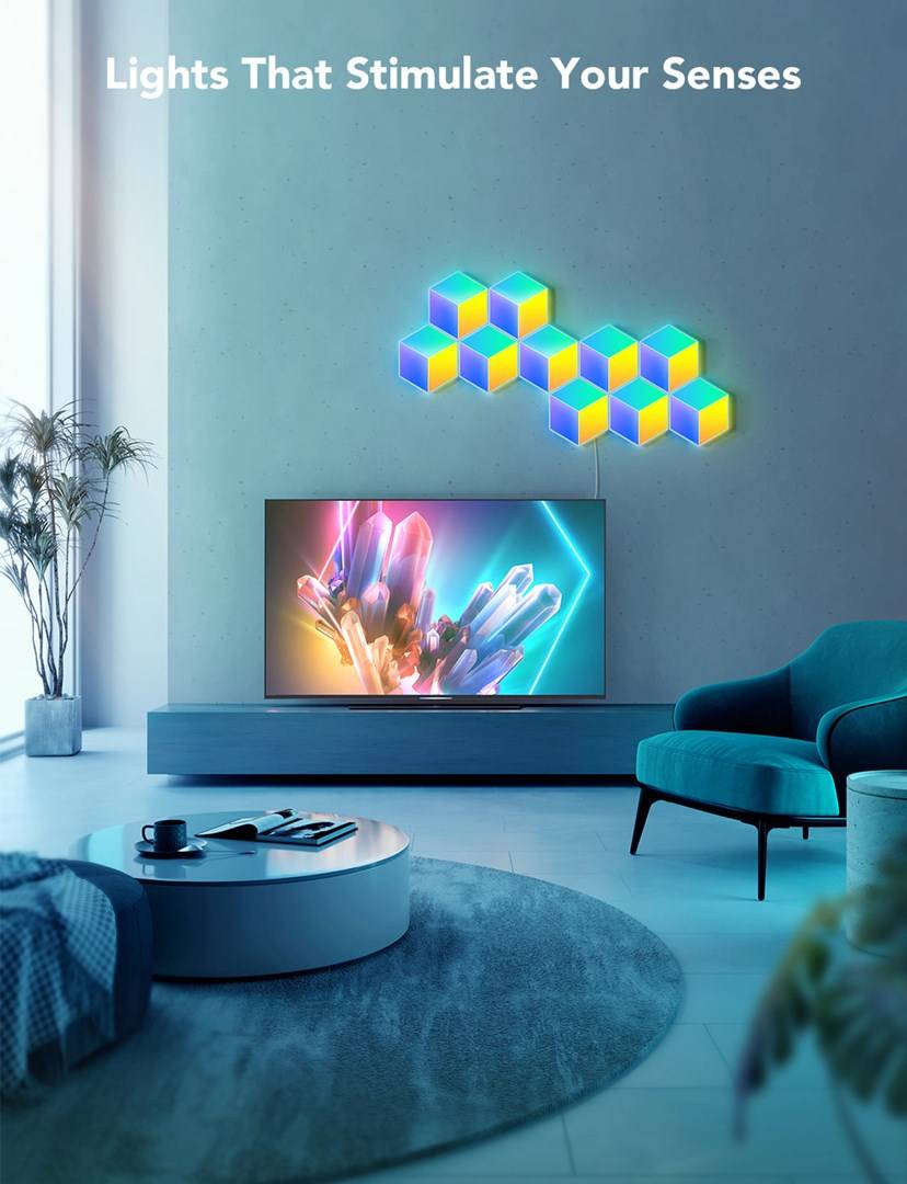 Govee Glide Hexa Pro slimme wandlamp met wifi/bluetooth, 72 W-1