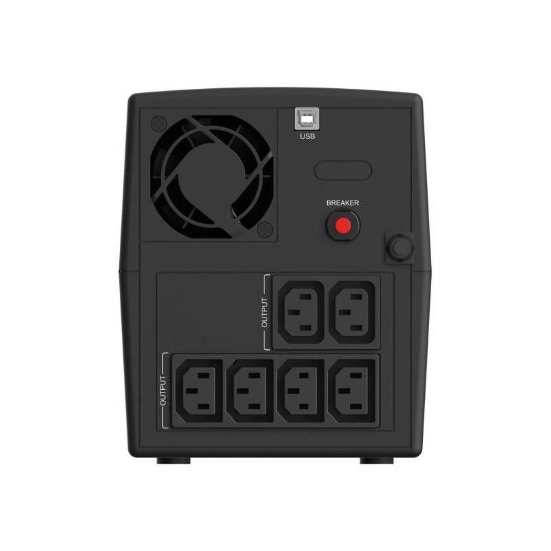 Infosec INF_661147 Back-upvoeding UPS X1+ 1300 IEC, 1300VA, 720W, 6× C13-2