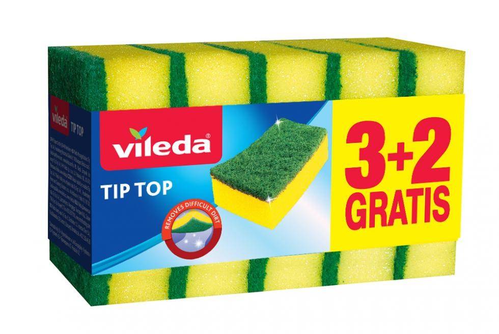Vileda Tip-Top schuursponsjes, 5 stuks.-0