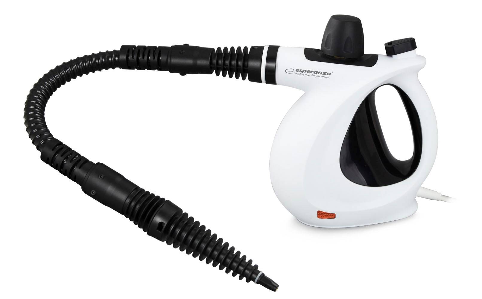 Esperanza EHS008 Stoomreiniger 0,35L Zwart, Wit 900W-2