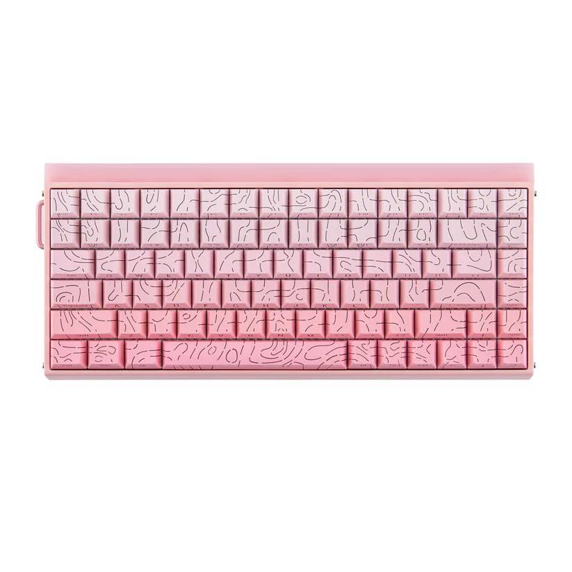 HERO84 HE PINK+Gradient+Contour Dragon King RGB AULA-toetsenbord met pakking-5