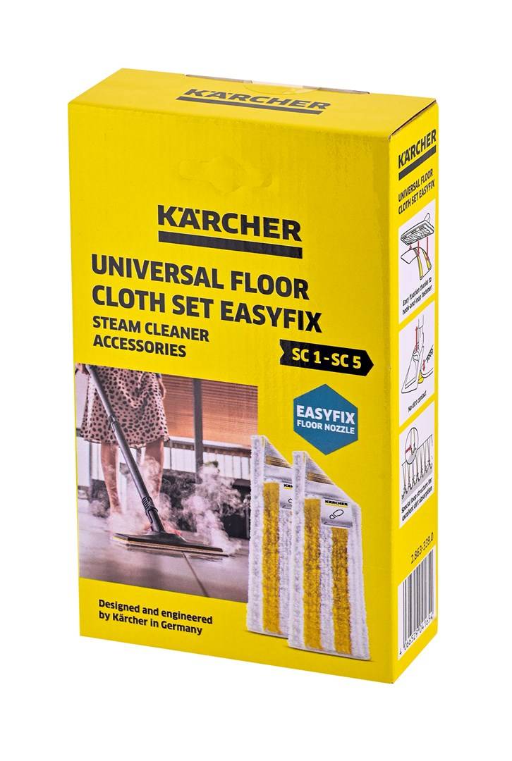 Karcher EasyFix Vloerdoek (2 stuks) Wit, Geel-5