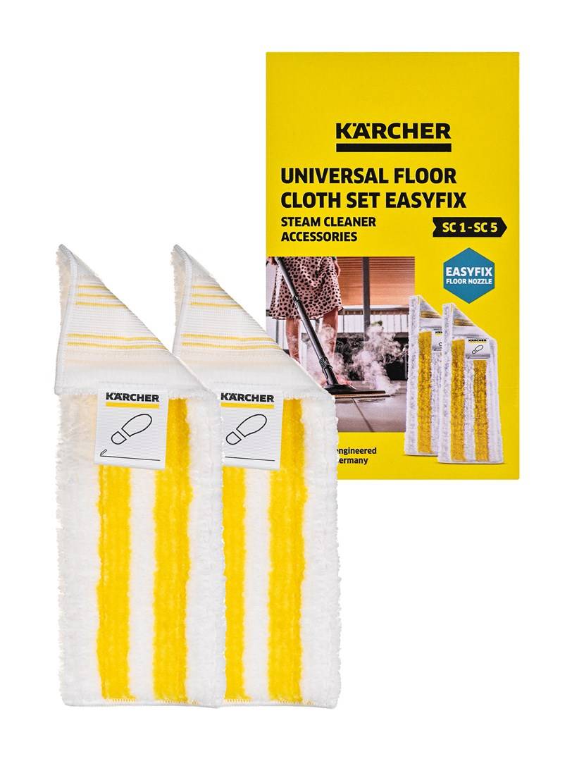 Karcher EasyFix Vloerdoek (2 stuks) Wit, Geel-0