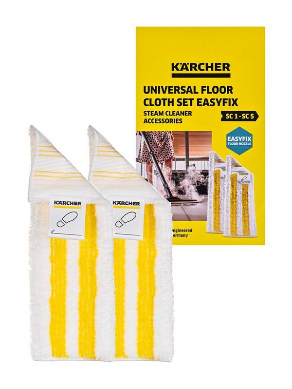 Karcher EasyFix Vloerdoek (2 stuks) Wit, Geel