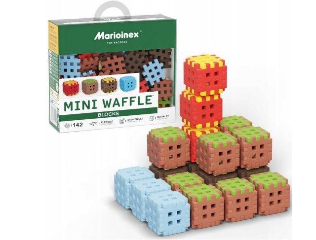 Marioinex Mini Wafel Bouwblokken, 142 stuks-0