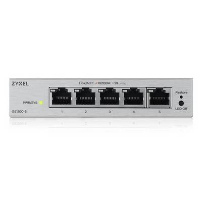 Zyxel GS1200-5V3 Managed L2 Gigabit Ethernet (10/100/1000) Desktop Grijs-0