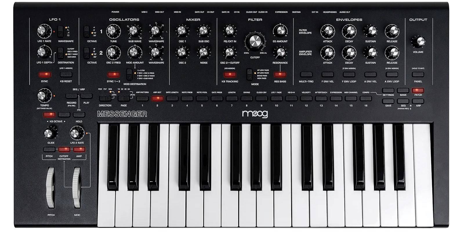 MOOG Messenger - een monofone analoge keyboard-synthesizer-1