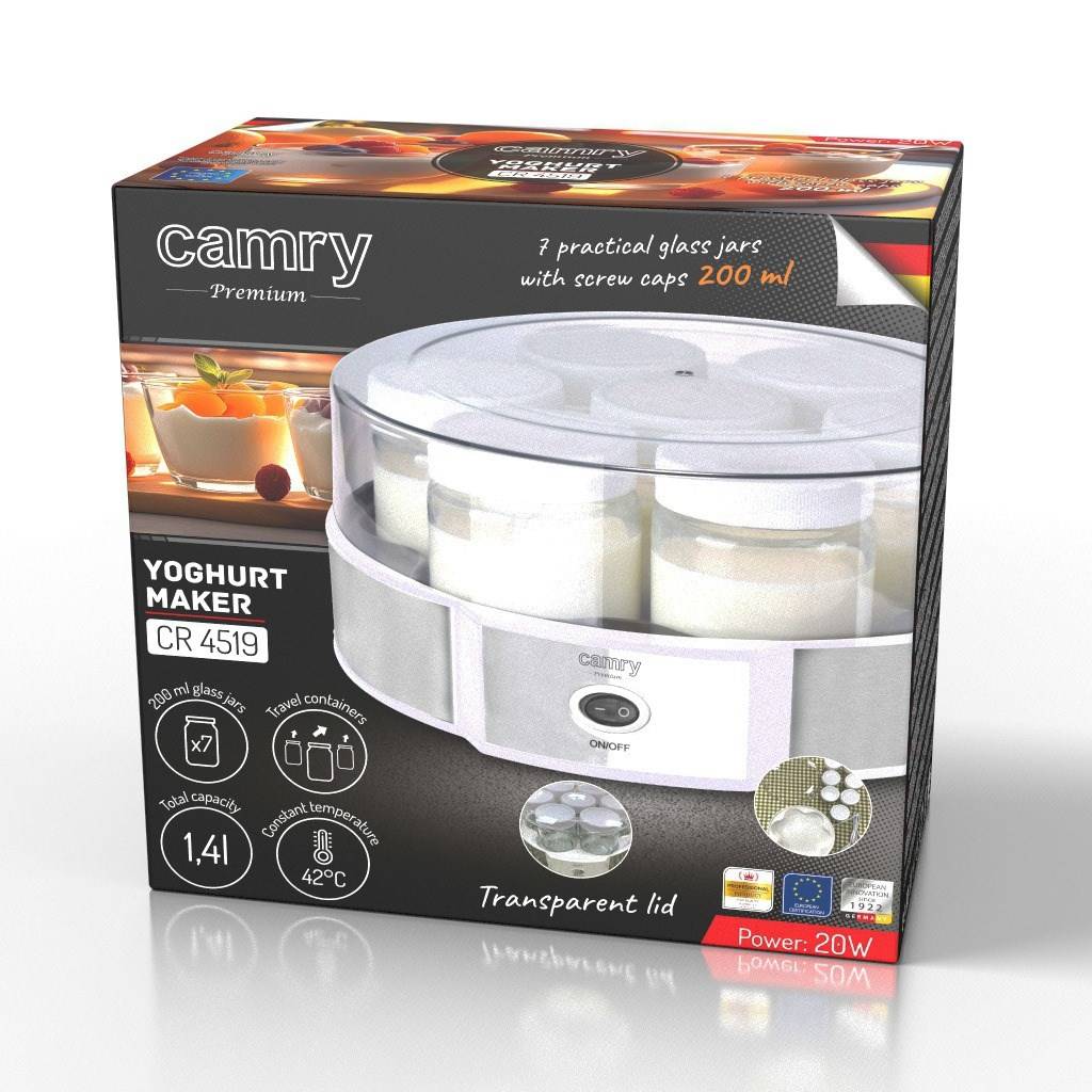 Camry Premium CR 4519 yoghurtmaker 1,4 L 20 W-2