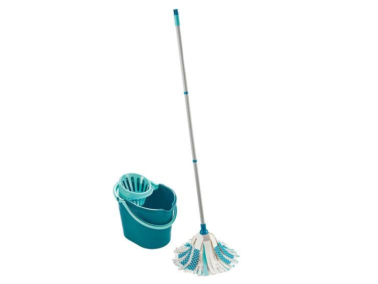 LEIFHEIT 52106 dweil Katoen, Vezels Droog & Nat Blauw, Wit-0