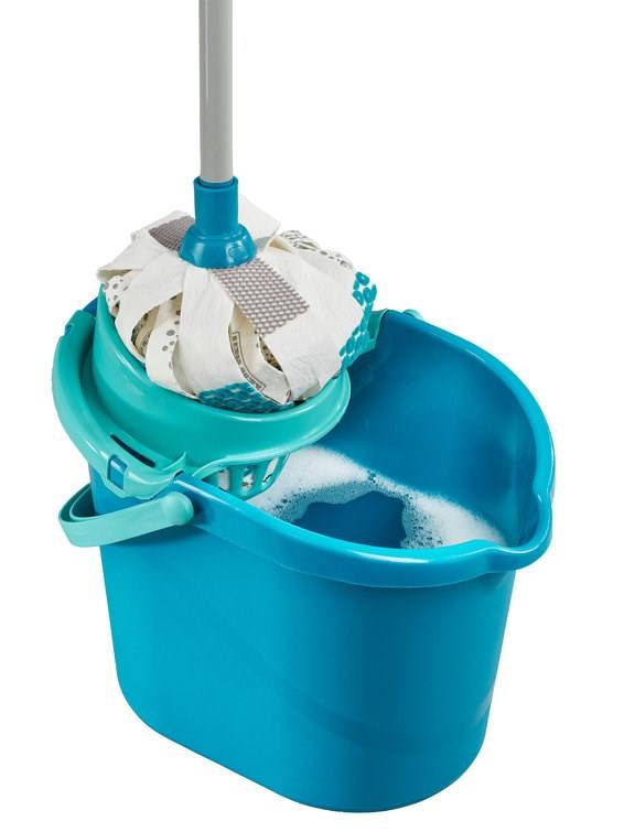 LEIFHEIT 52106 dweil Katoen, Vezels Droog & Nat Blauw, Wit-1